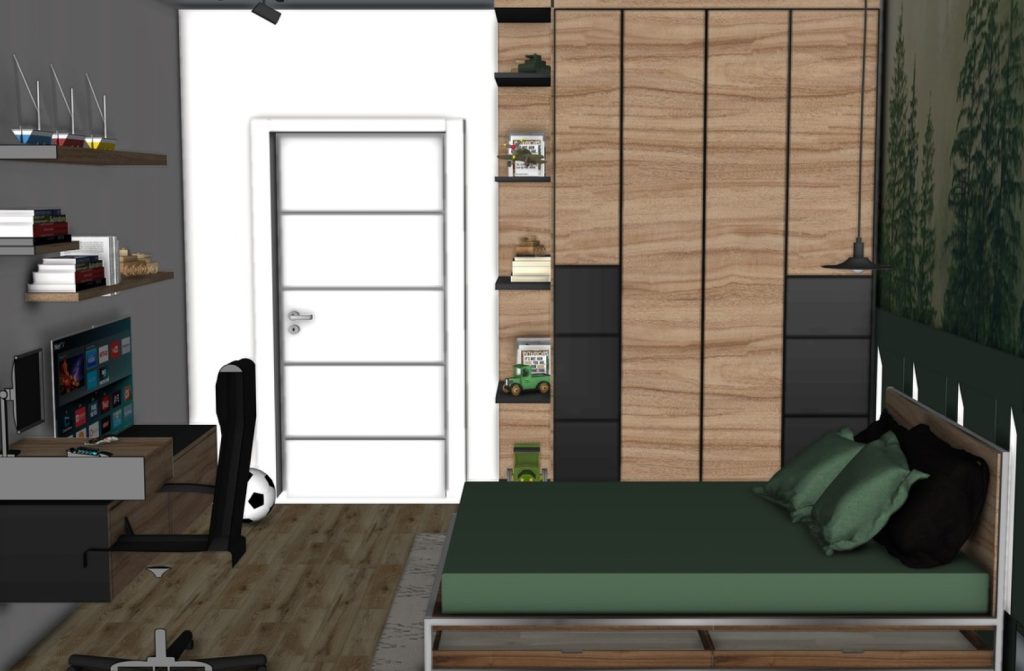 Green room dizajn enterijera